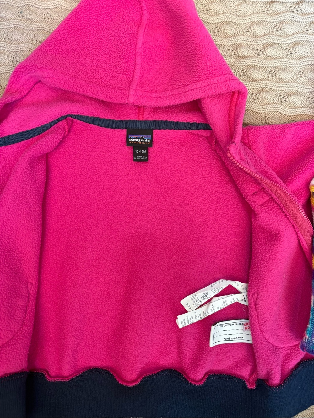 Patagonia 12M-18M Fleece Bundle Vest + Hoodie - Picture 5 of 7
